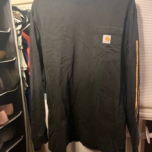 Carhartt Men's Black Long Sleeve Tee with Pocket